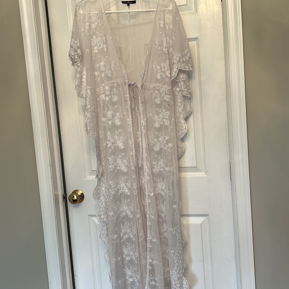 White beach coverup